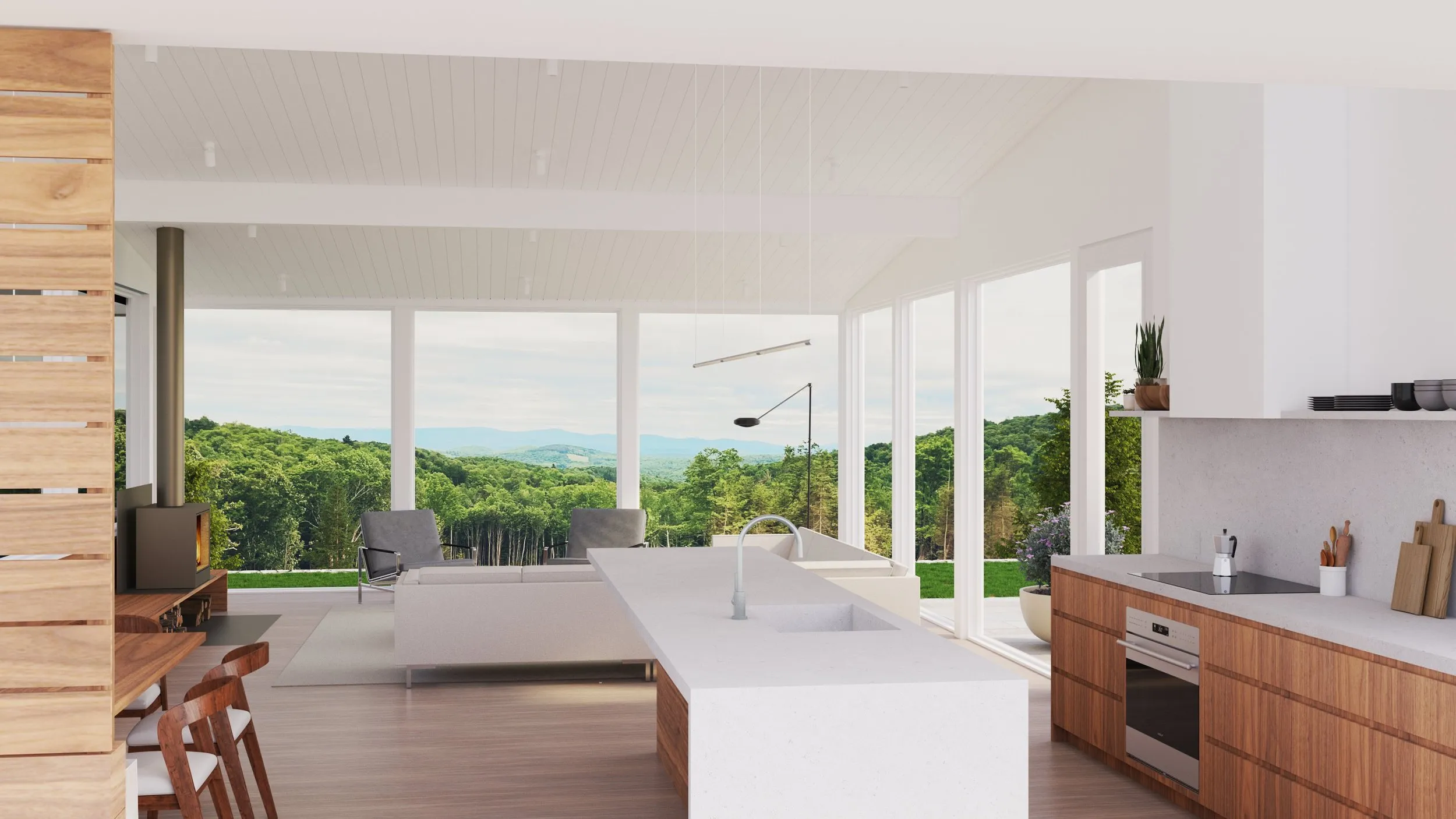 Green Mountain House — residential design by Nathan Lynch Design