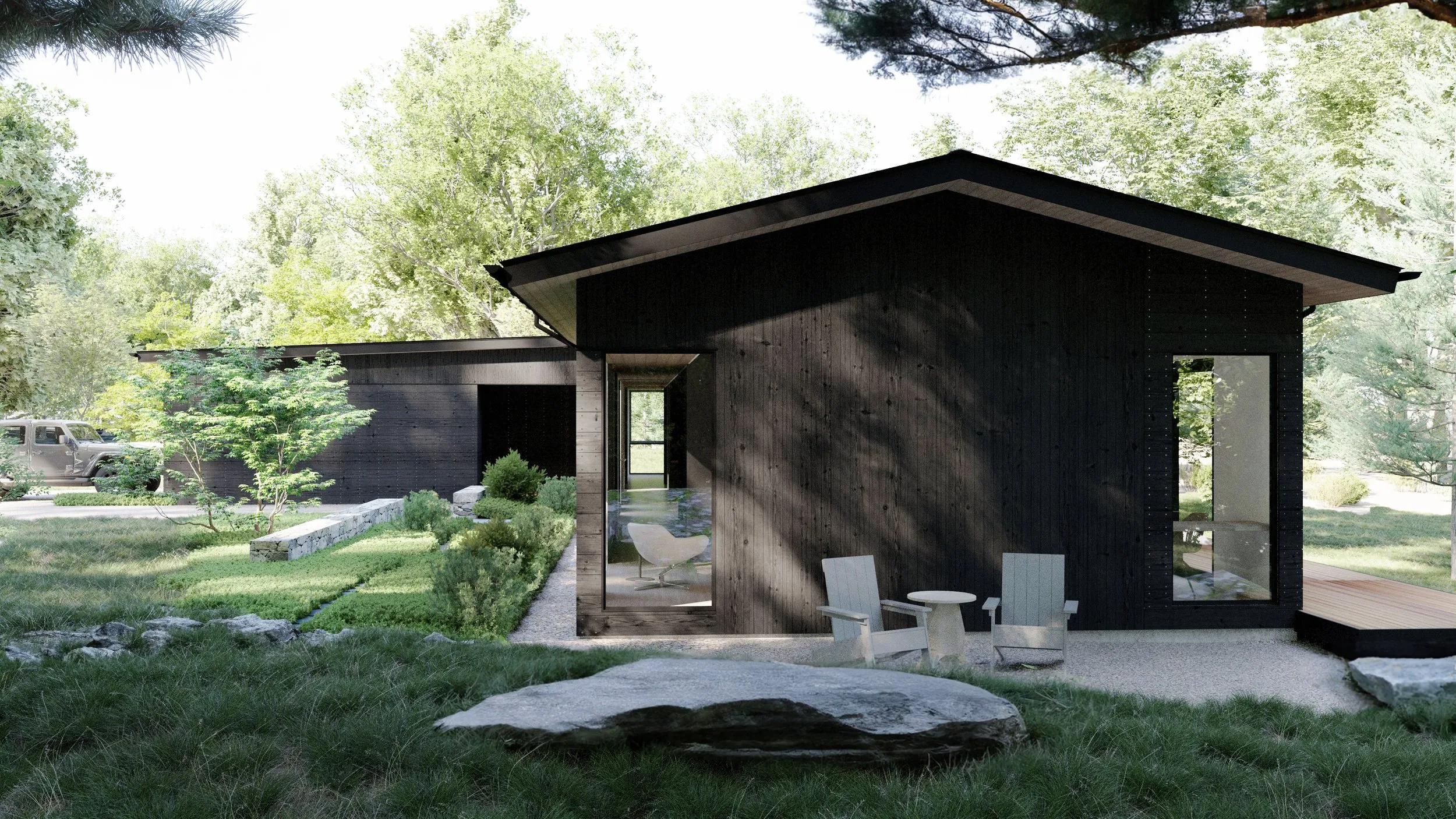 Tomaquag Knoll House — residential design by Nathan Lynch Design