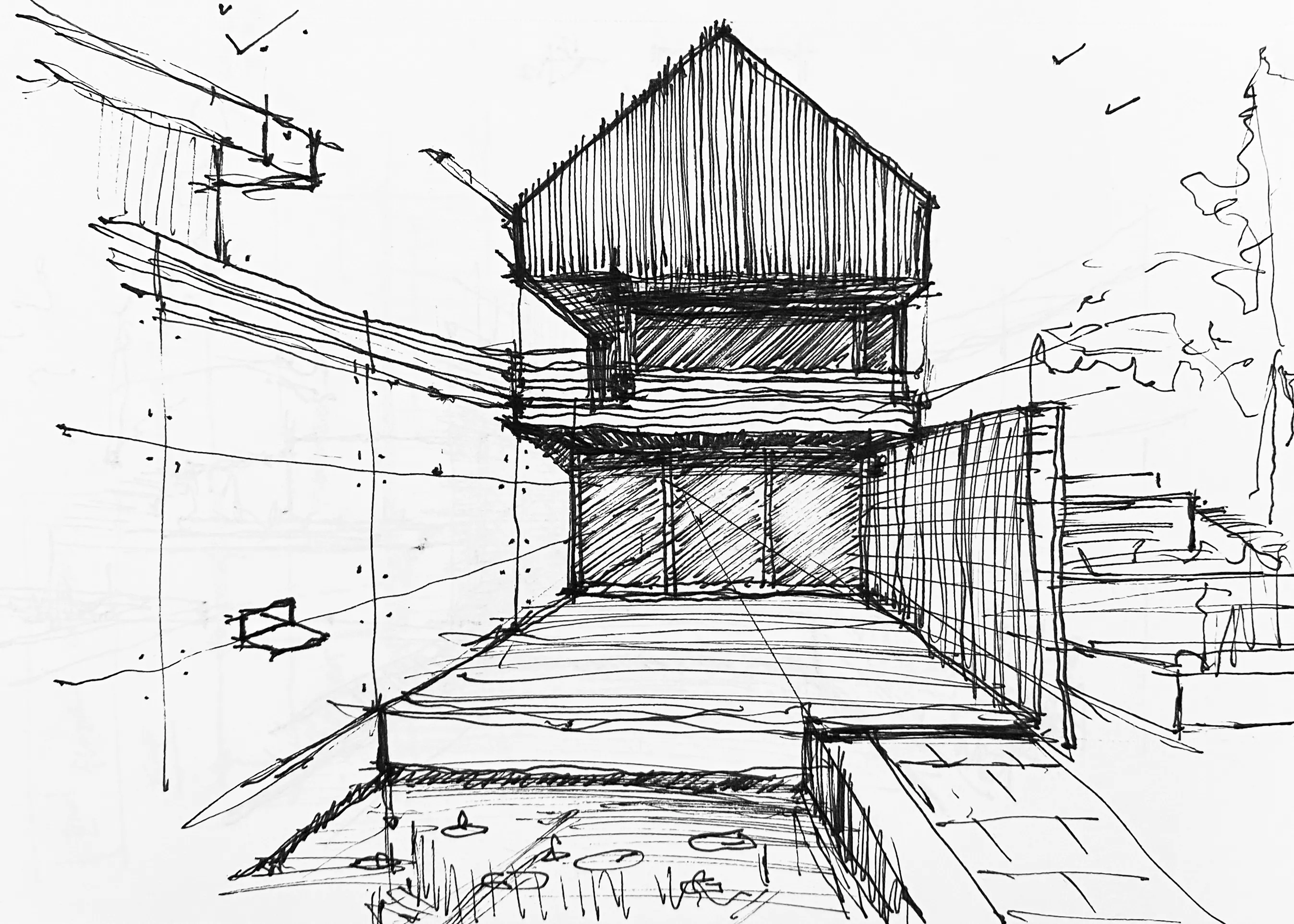 Gable sketch by Nathan Lynch Design