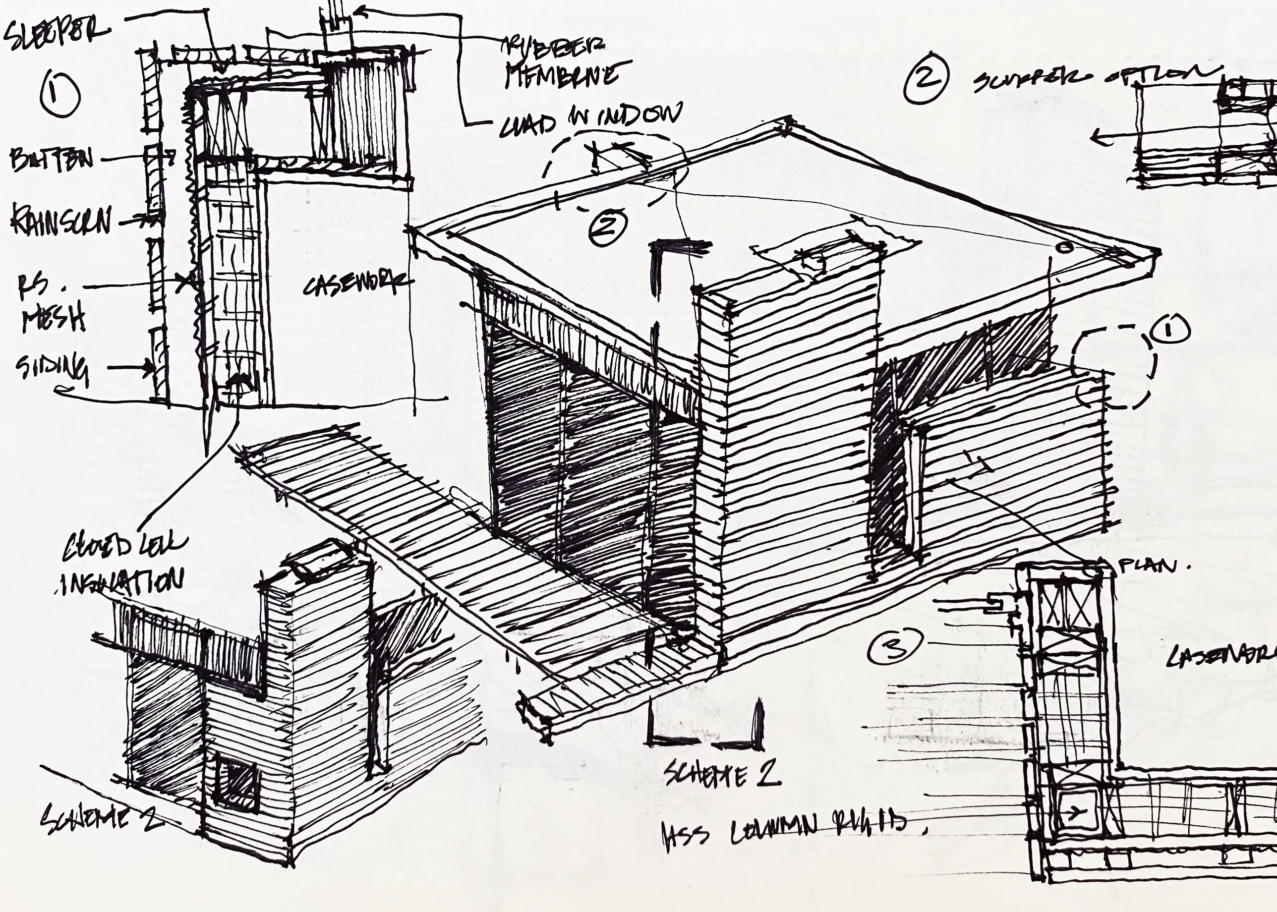 Process sketch by Nathan Lynch Design